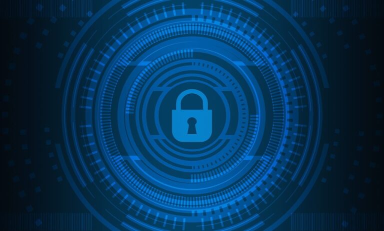 Free cyber security technology network illustration